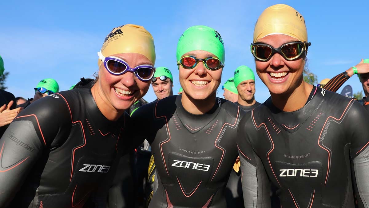 Ironman swimmers