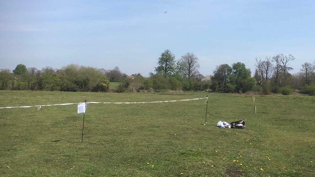 The path marked out at Pipe Green. Picture: Pipe Green Trust