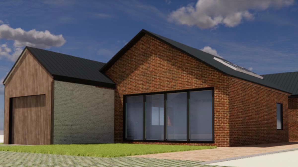 An artist's impression of one of the new properties