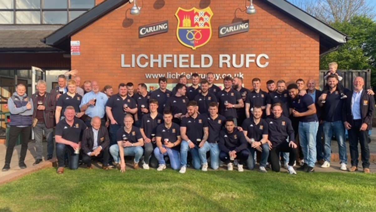 The title-winning Lichfield RUFC side