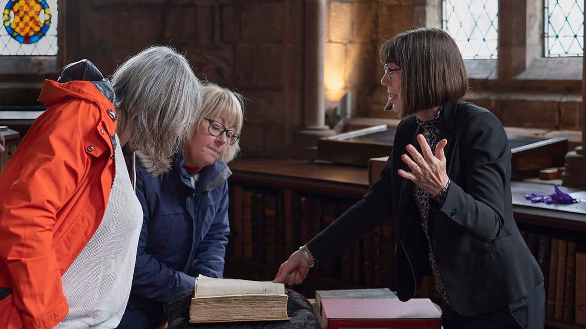 A library tour at Lichfield Cathedral