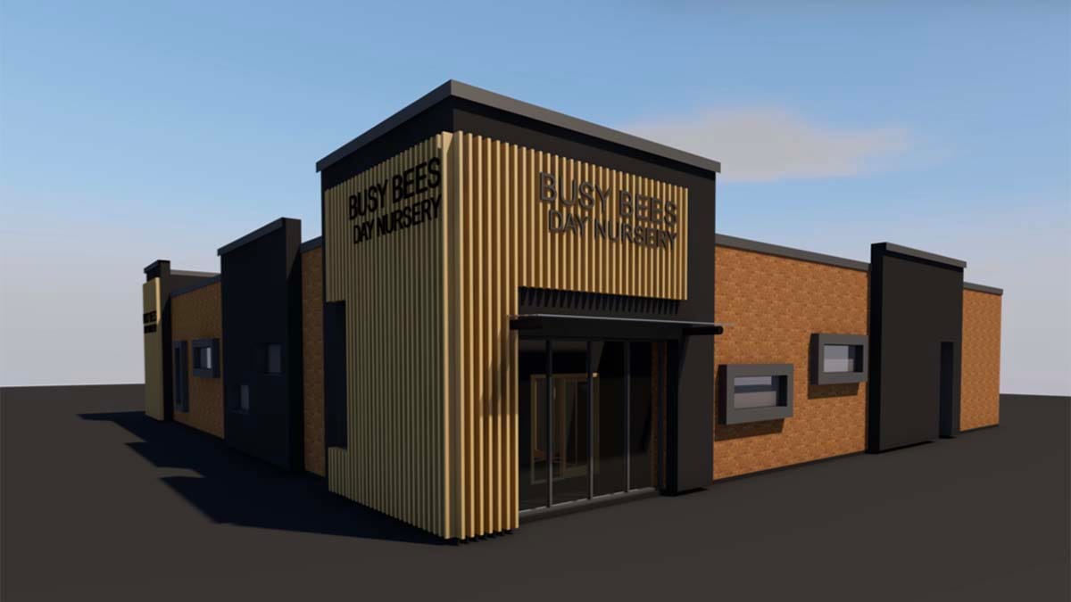 An artist's impression of the new pre-school building