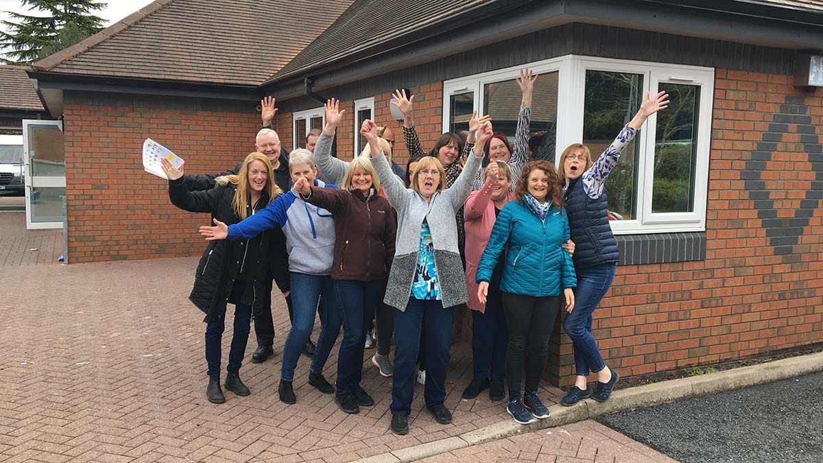 Staff celebrating the launch of the new service