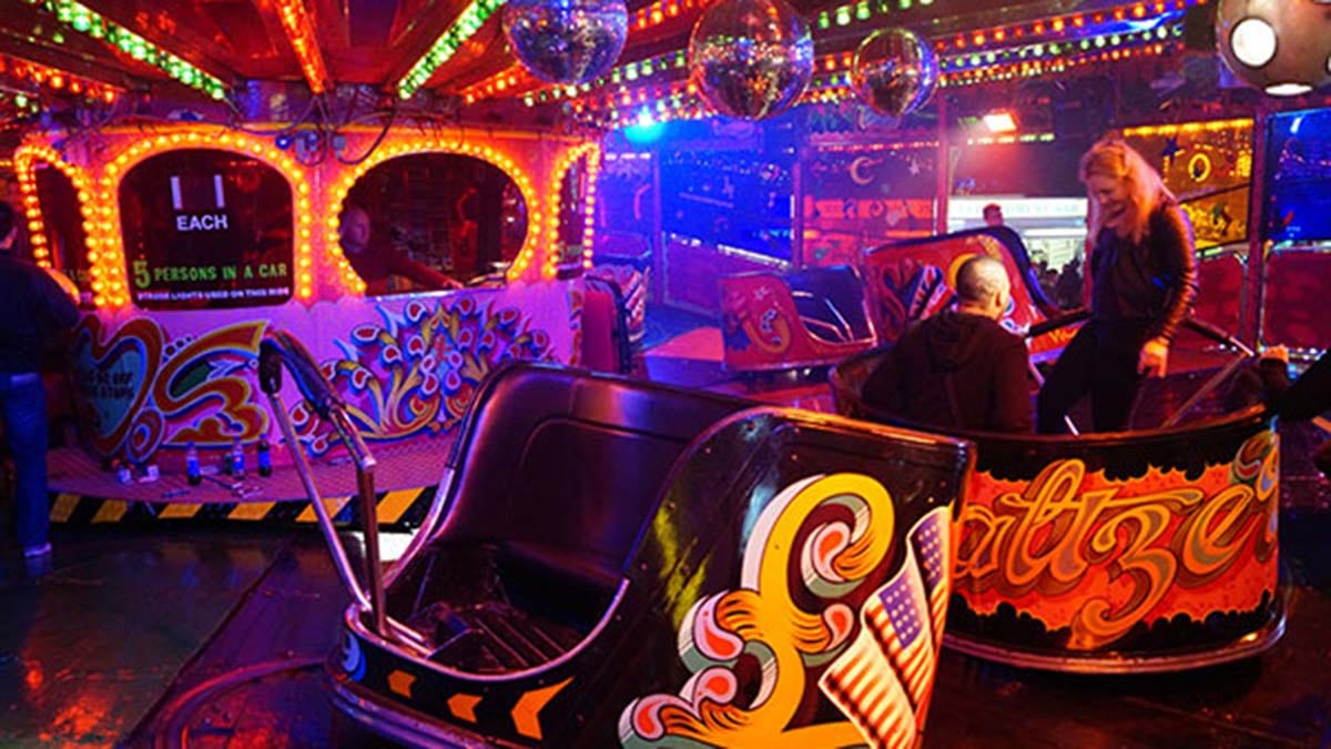 The waltzers at Pat Collins funfair