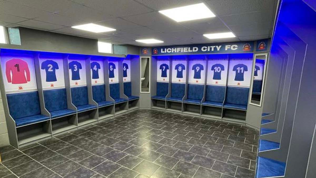 The new dressing room at Lichfield City