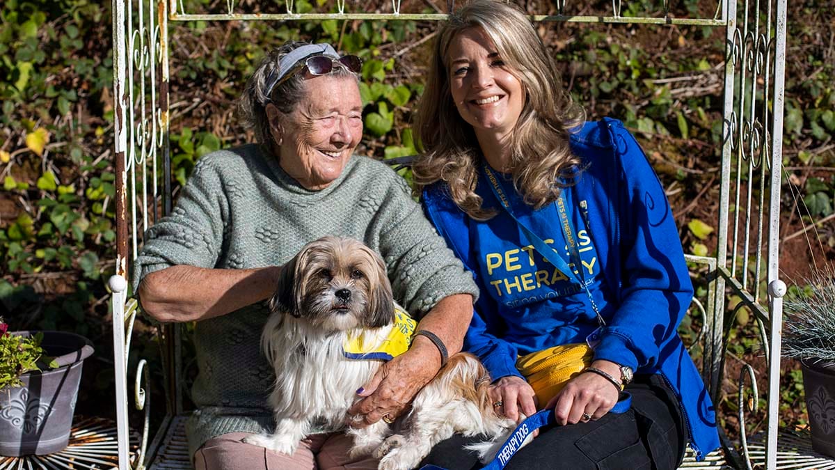 Irene Kington and Julia Sanders with Chilli