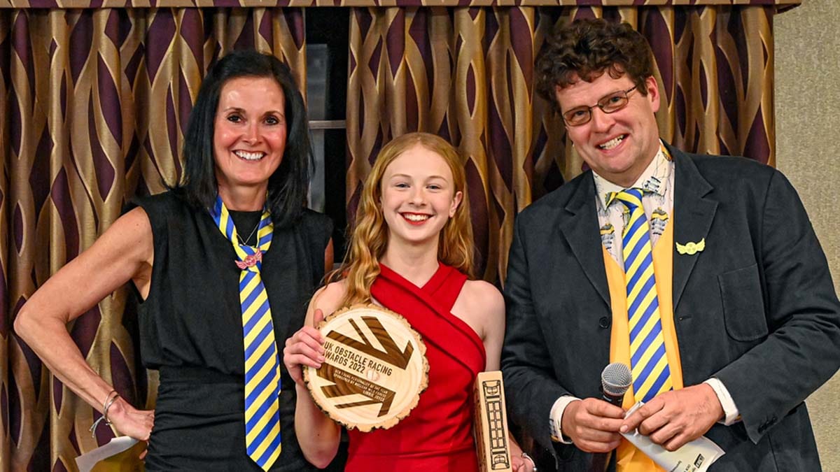 Libbie Joyce receiving her Young Personality of the Year award