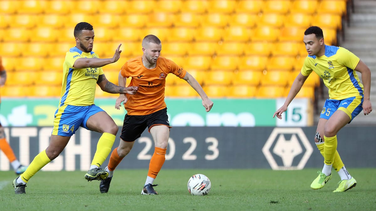 Action from Lichfield City v Tividale. Picture: Morgan Harlow