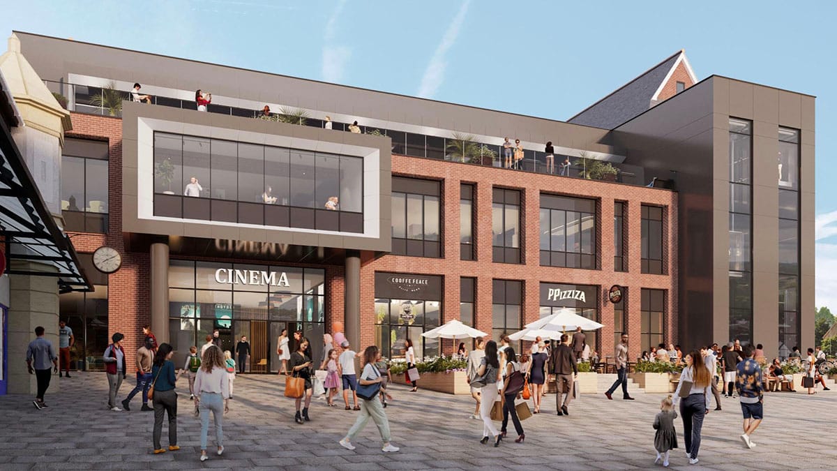 An artist's impression of the new cinema in Lichfield