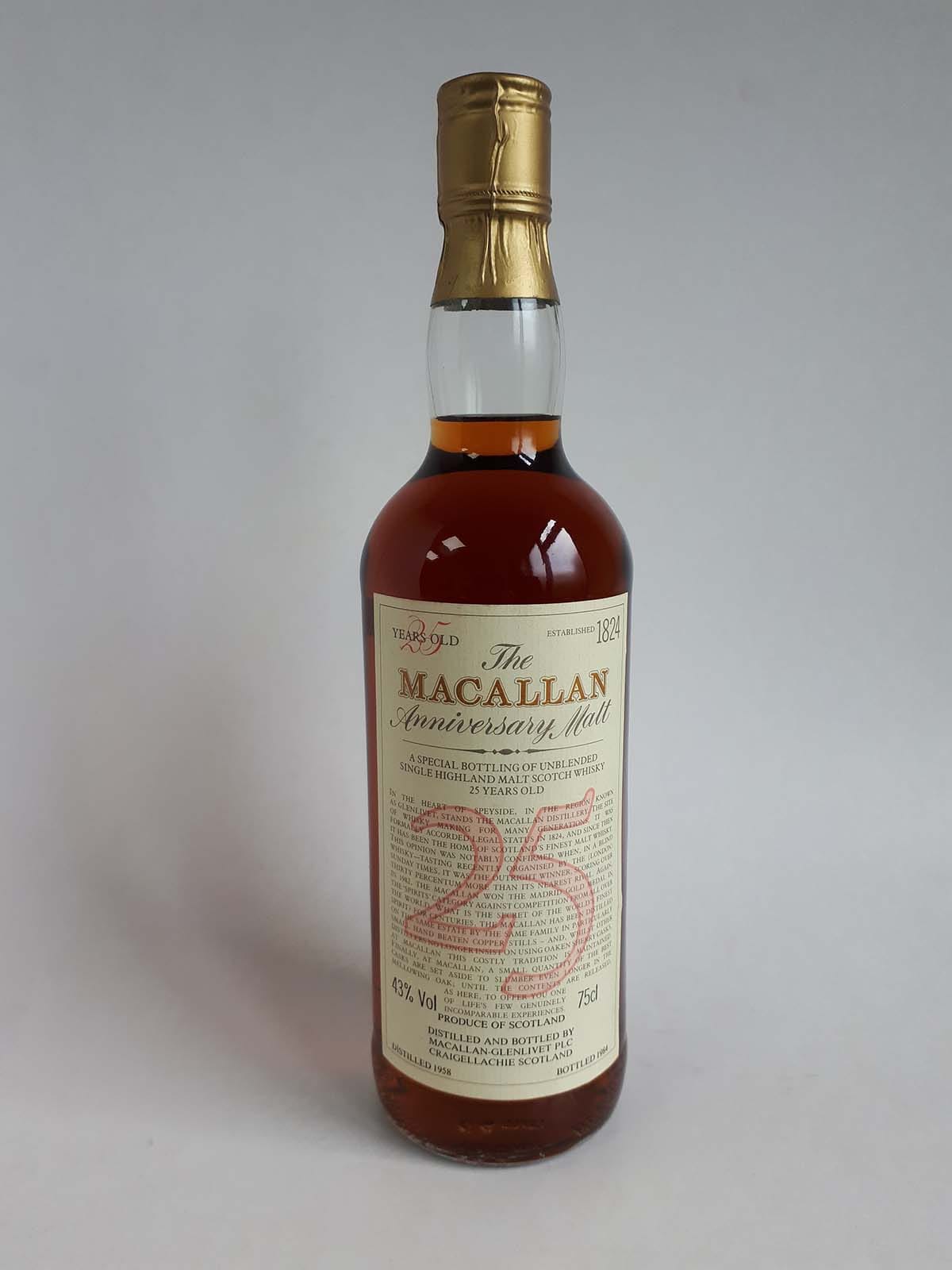 The Macallan 25 year whisky