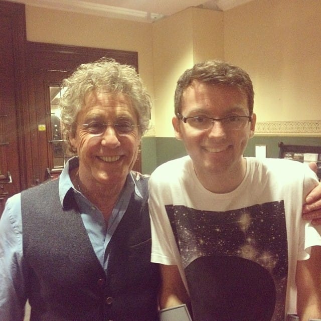 Roger Daltrey with Stephen Sutton