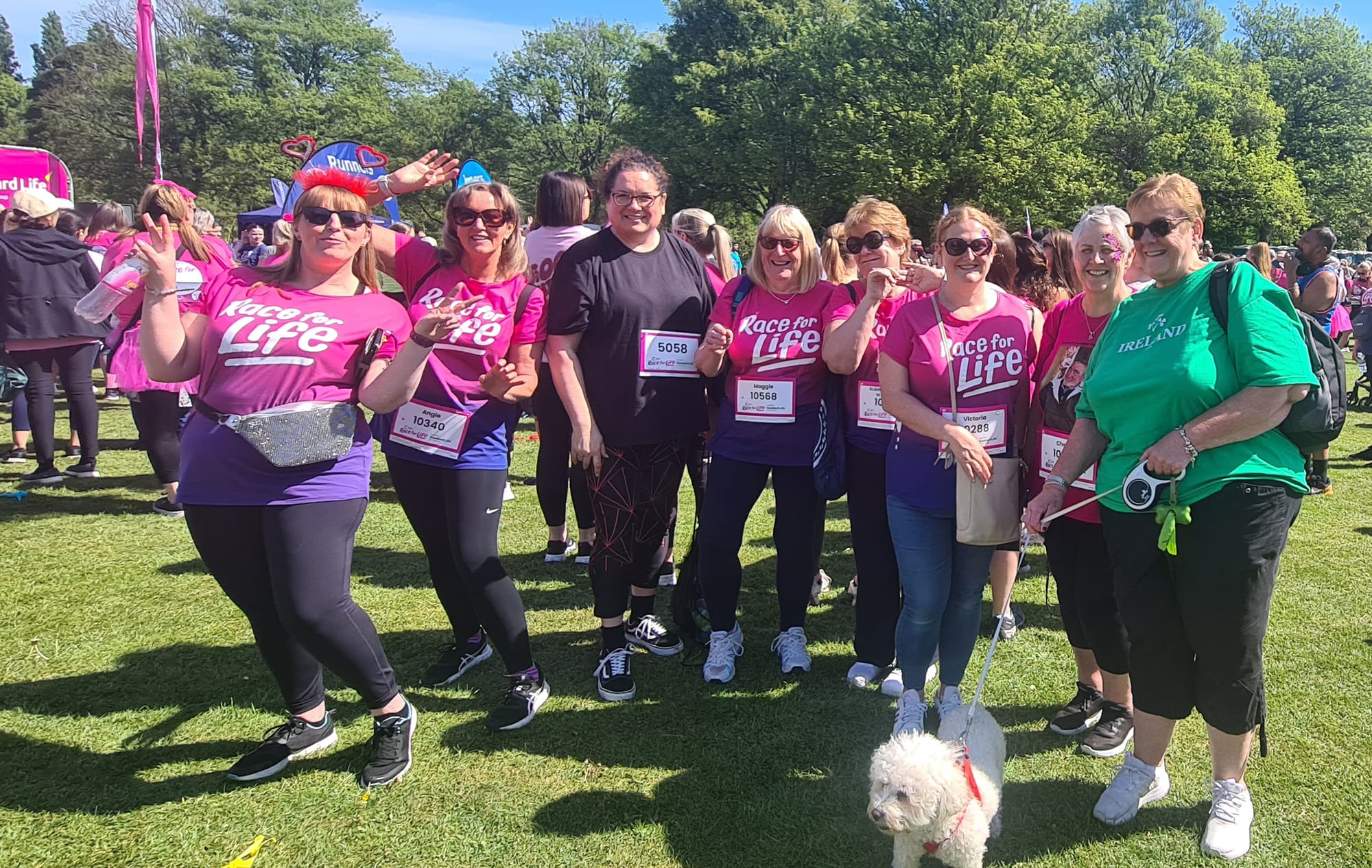 Slimming World members taking part in Race for Life