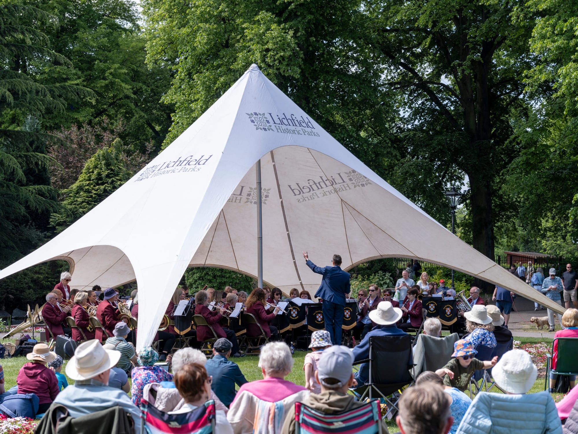The City of Lichfield Concert Band performing