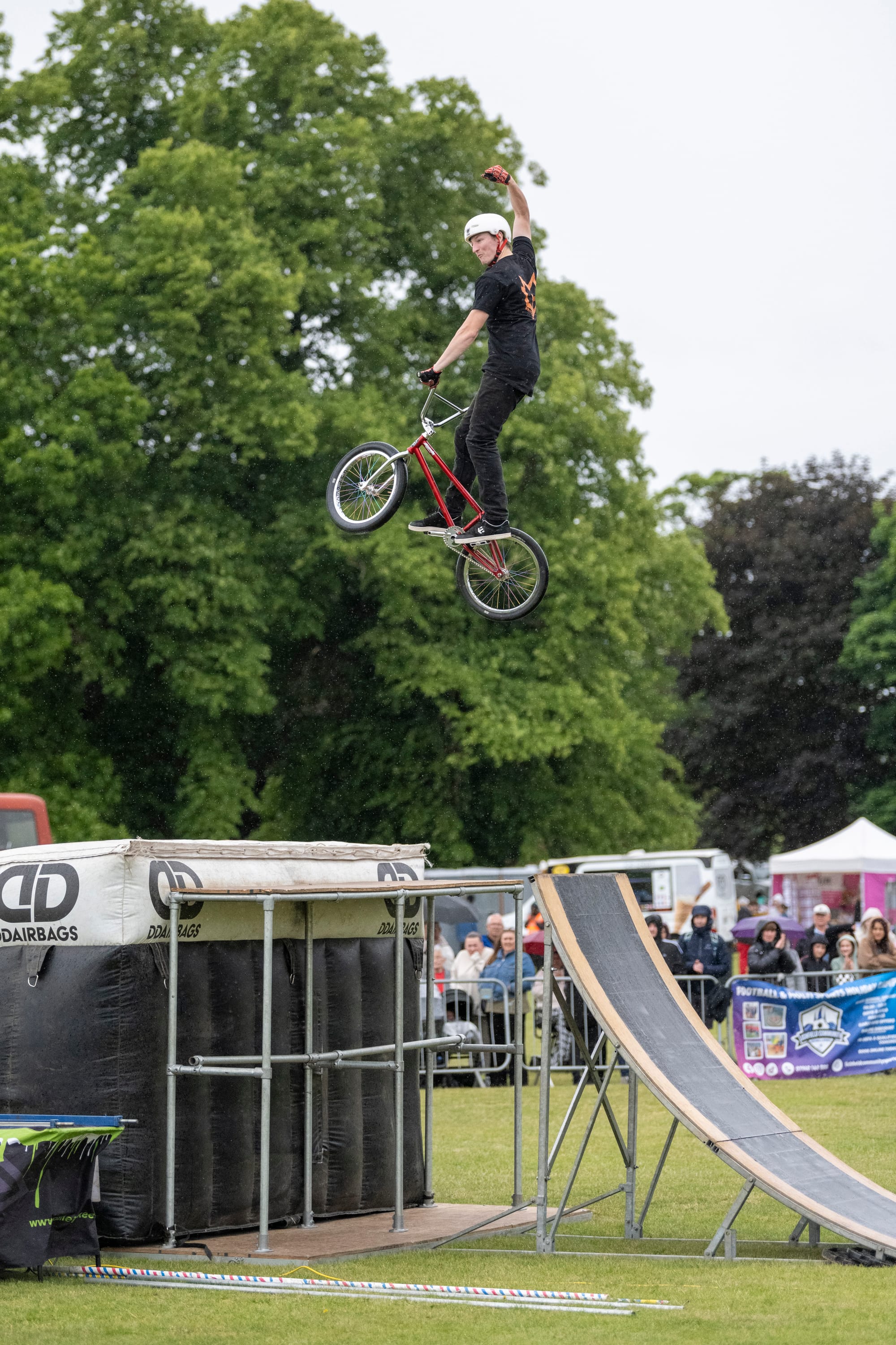 Stunt bikes at the Lichfield Bower