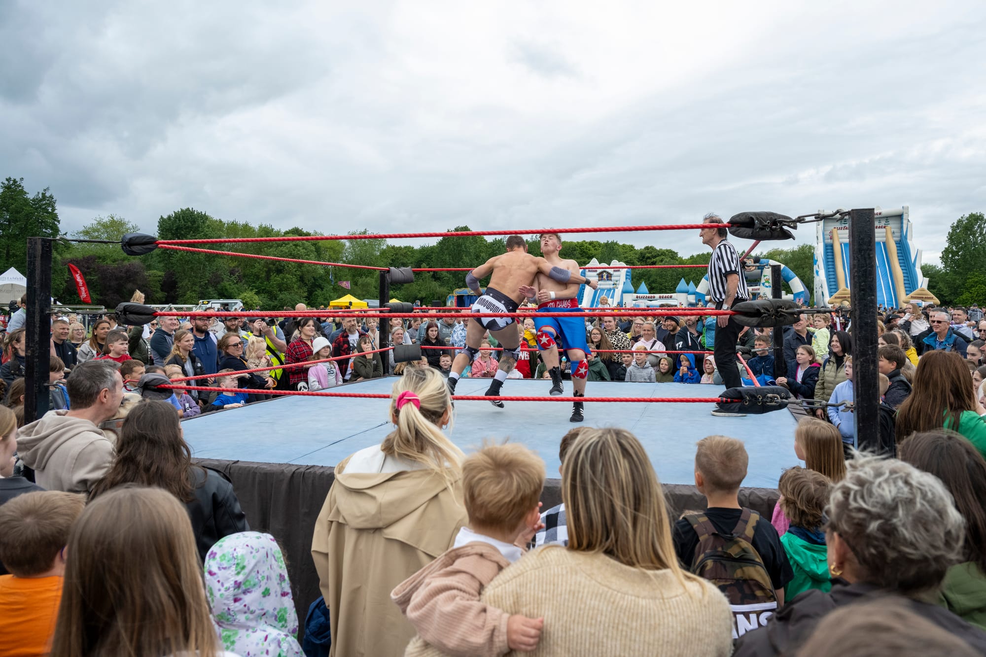 Wrestlers at the Lichfield Bower