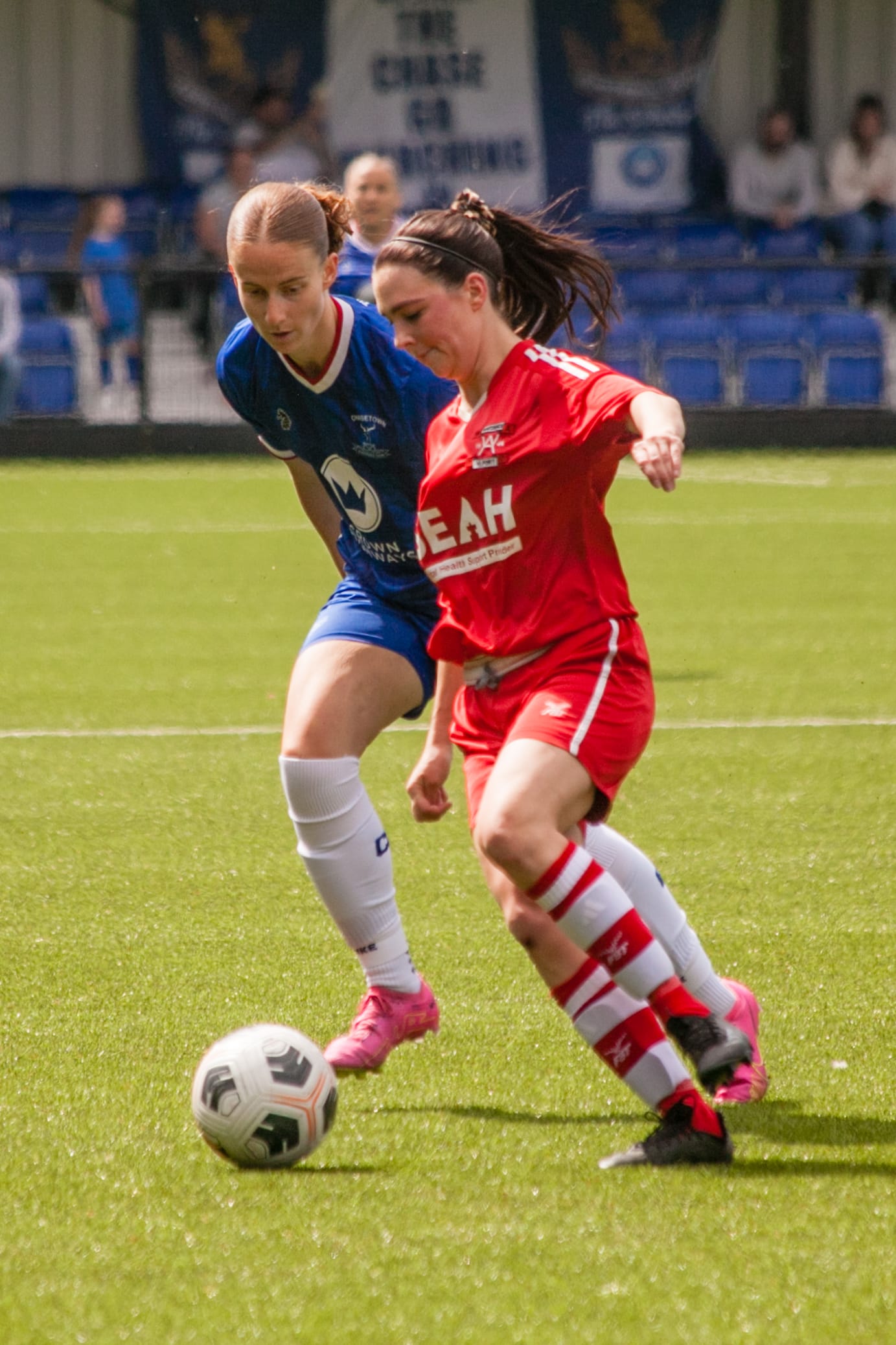 Action from Chasetown's SWGFL Vase final