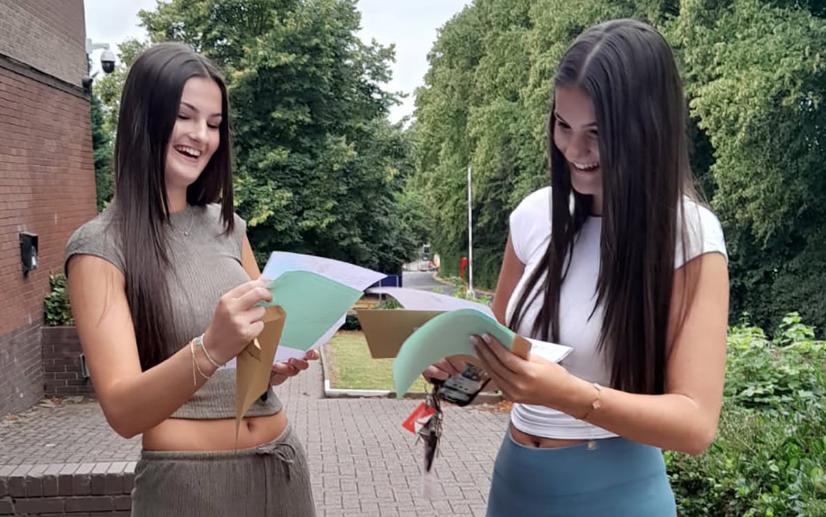 Results day at King Edward VI School