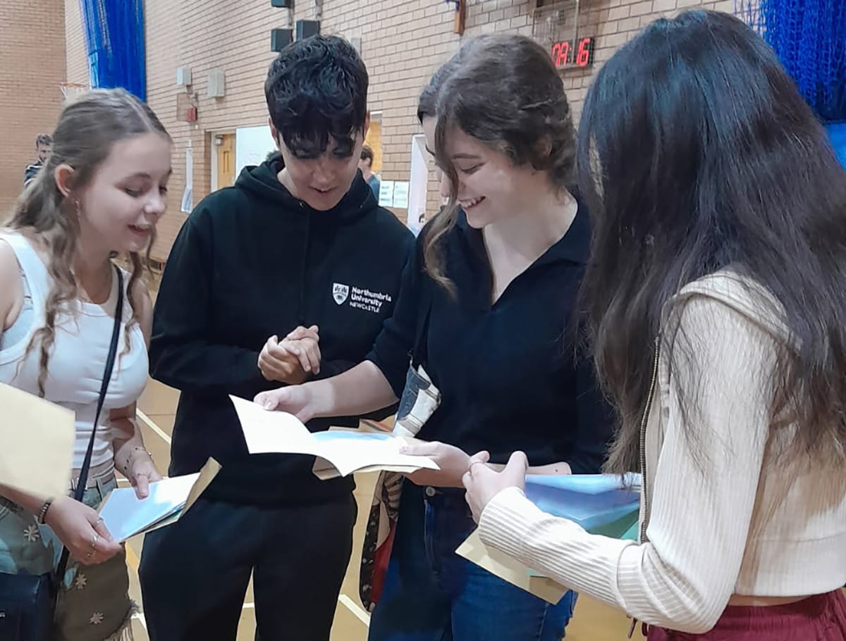 Results day at King Edward VI School
