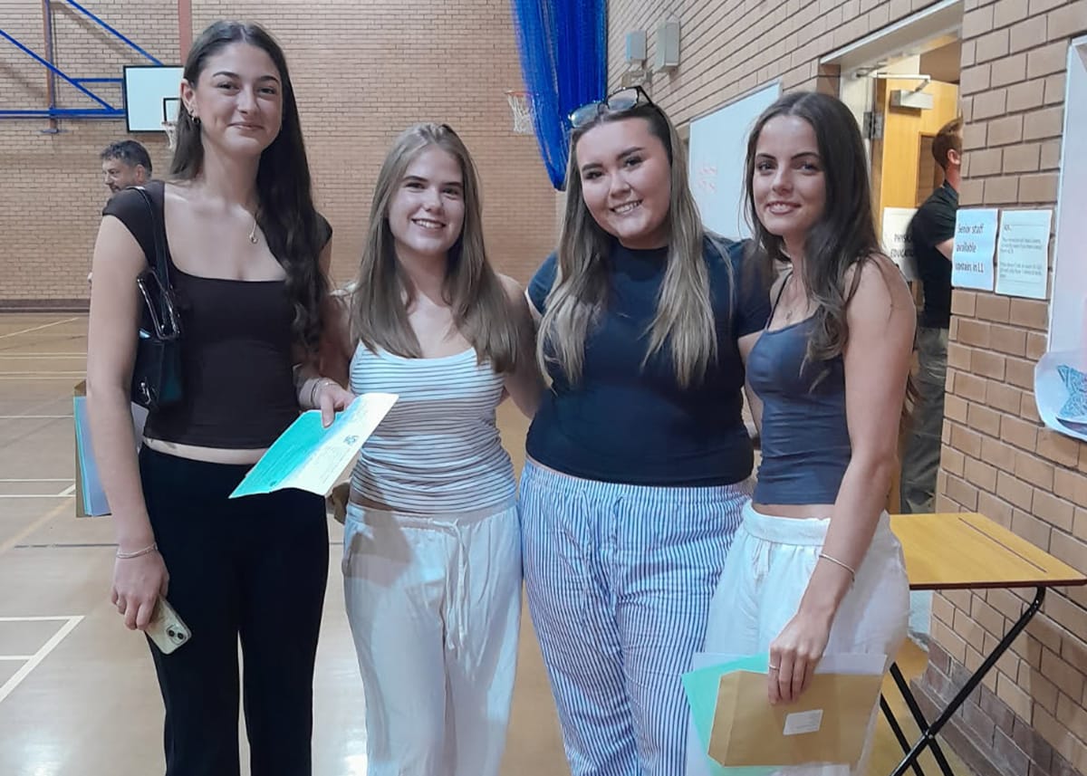 Results day at King Edward VI School