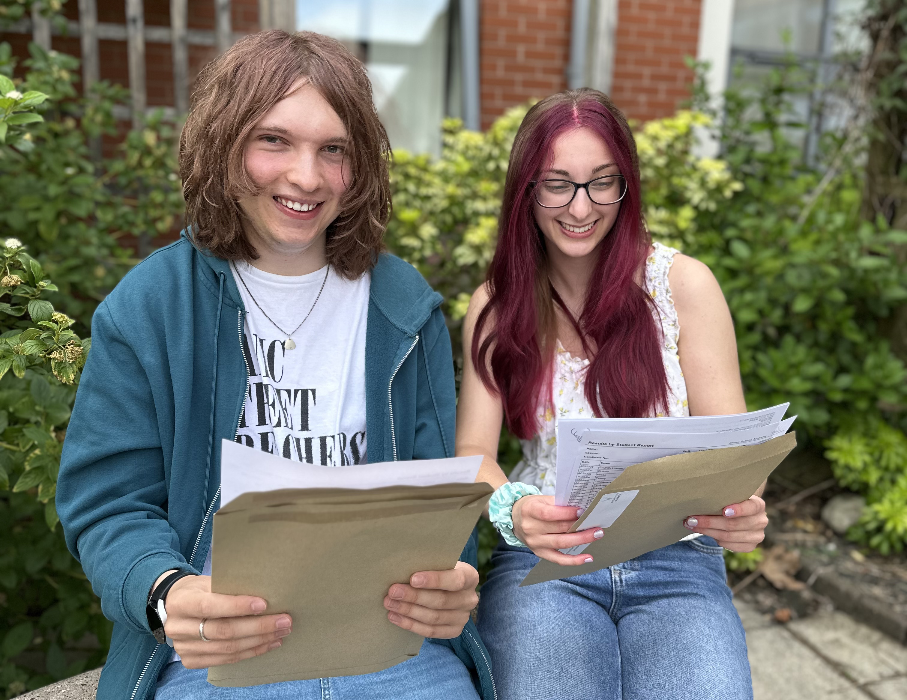 Chase Terrace Academy students collecting their A-Level and BTEC results
