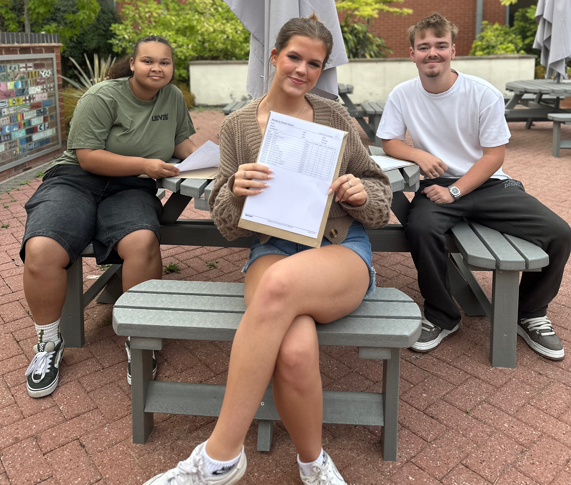 Chase Terrace Academy students collecting their A-Level and BTEC results