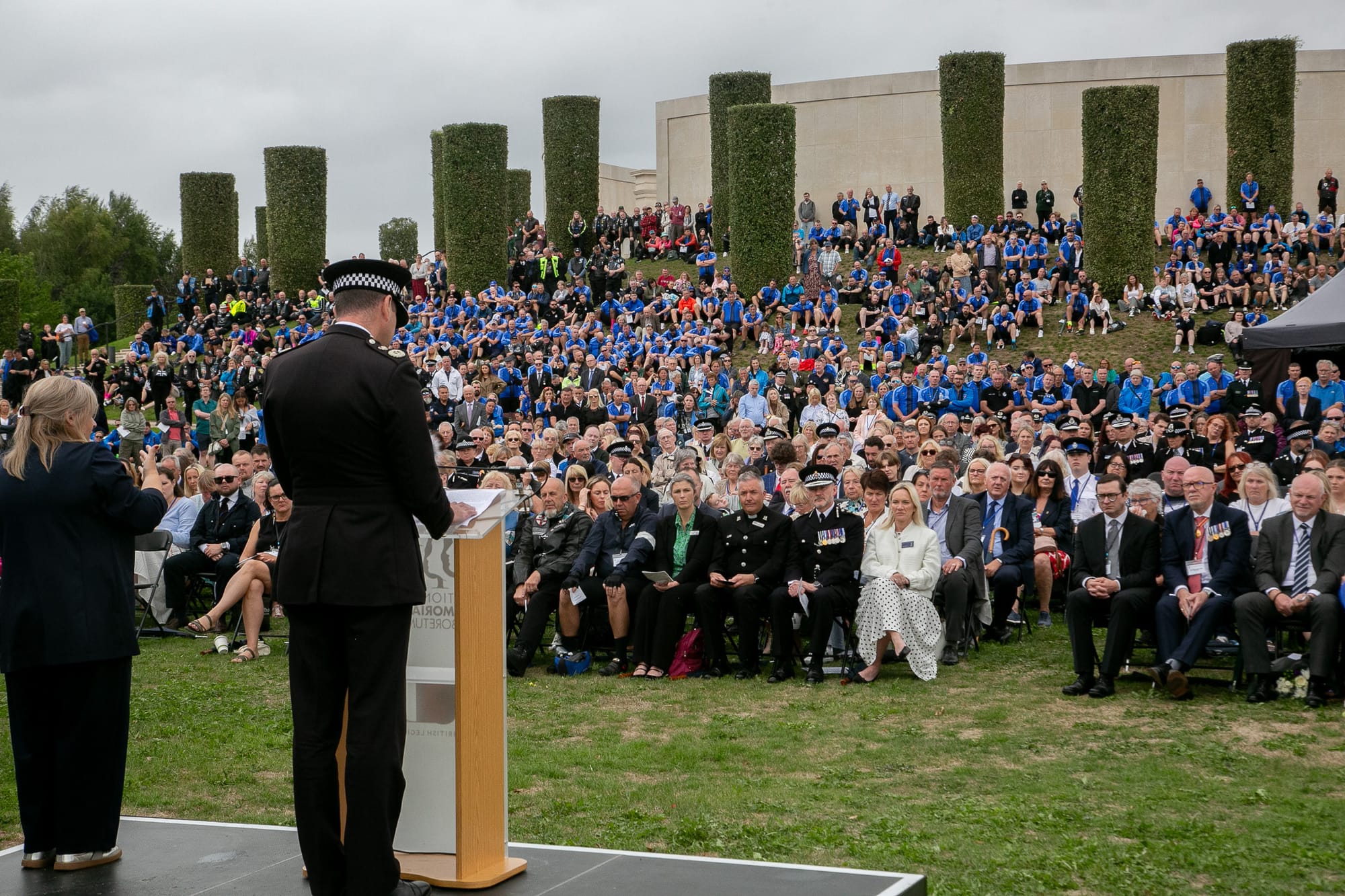 Care of Police Survivors service at the National Memorial Arboretum