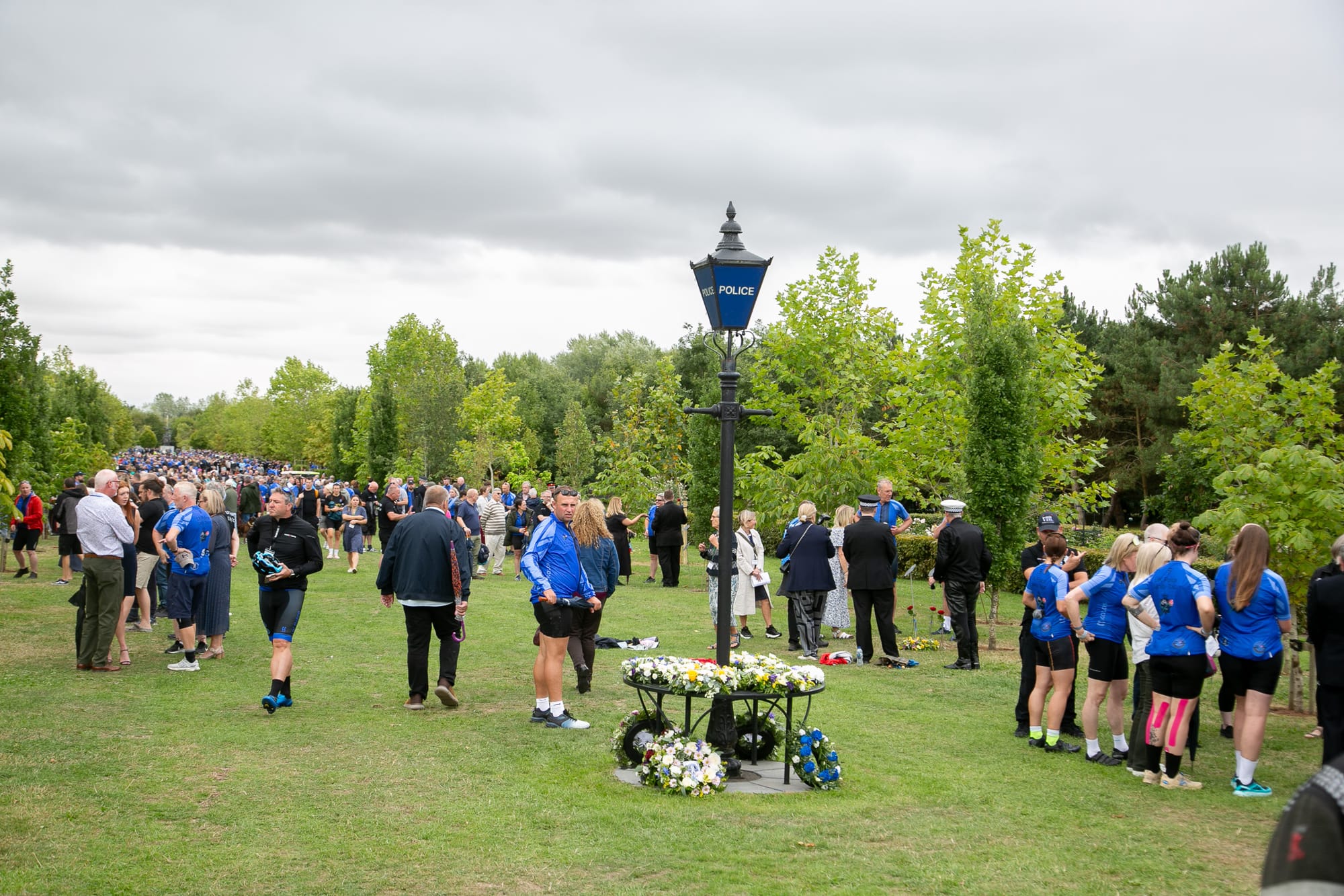 Care of Police Survivors service at the National Memorial Arboretum