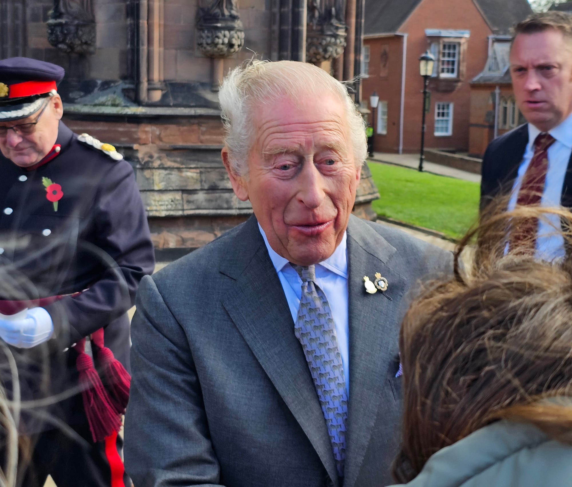 King Charles III in Lichfield. Picture: Anna Pugh