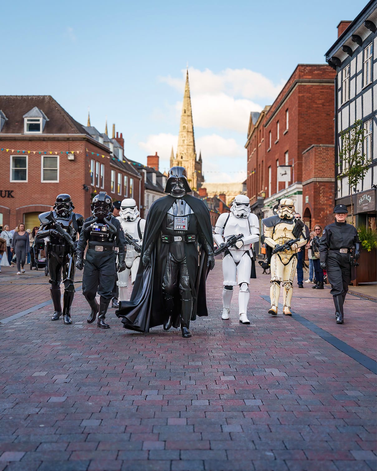 Star Wars characters in Lichfield. Picture: Douglas Armour