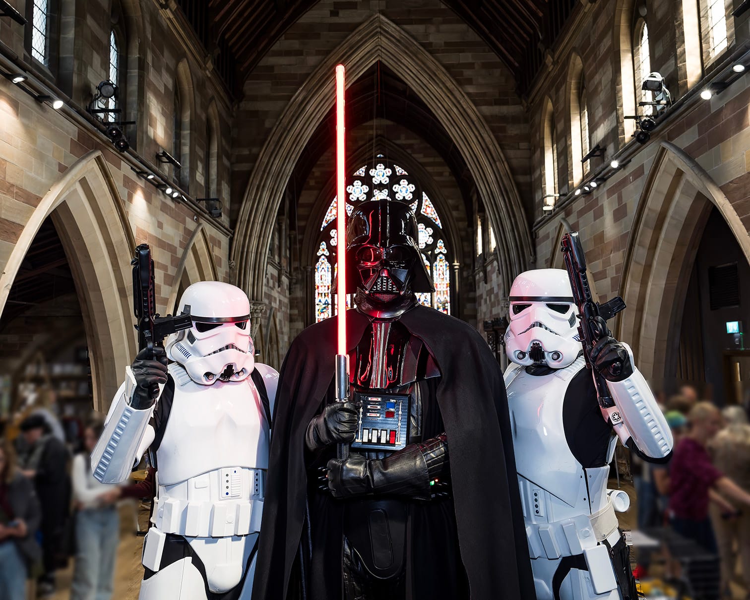 Darth Vader and Stormtroopers. Picture: Douglas Armour