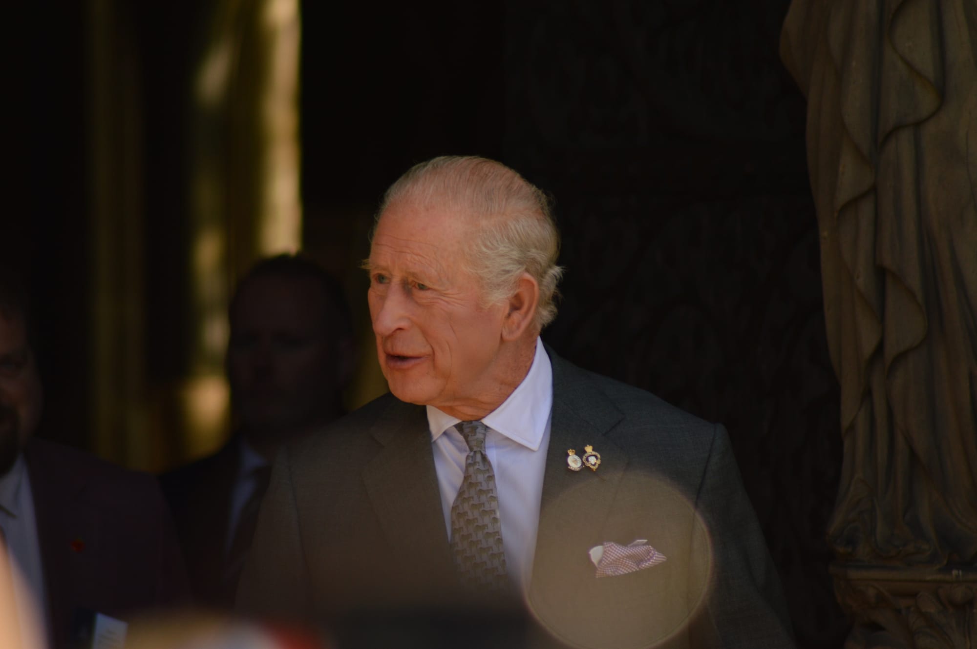 King Charles III in Lichfield. Picture: Johnny Charlesworth