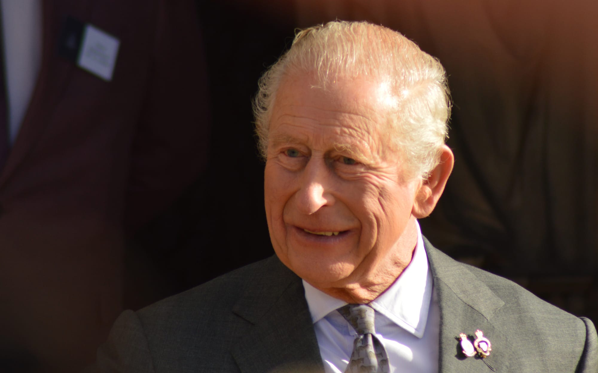 King Charles III in Lichfield. Picture: Johnny Charlesworth