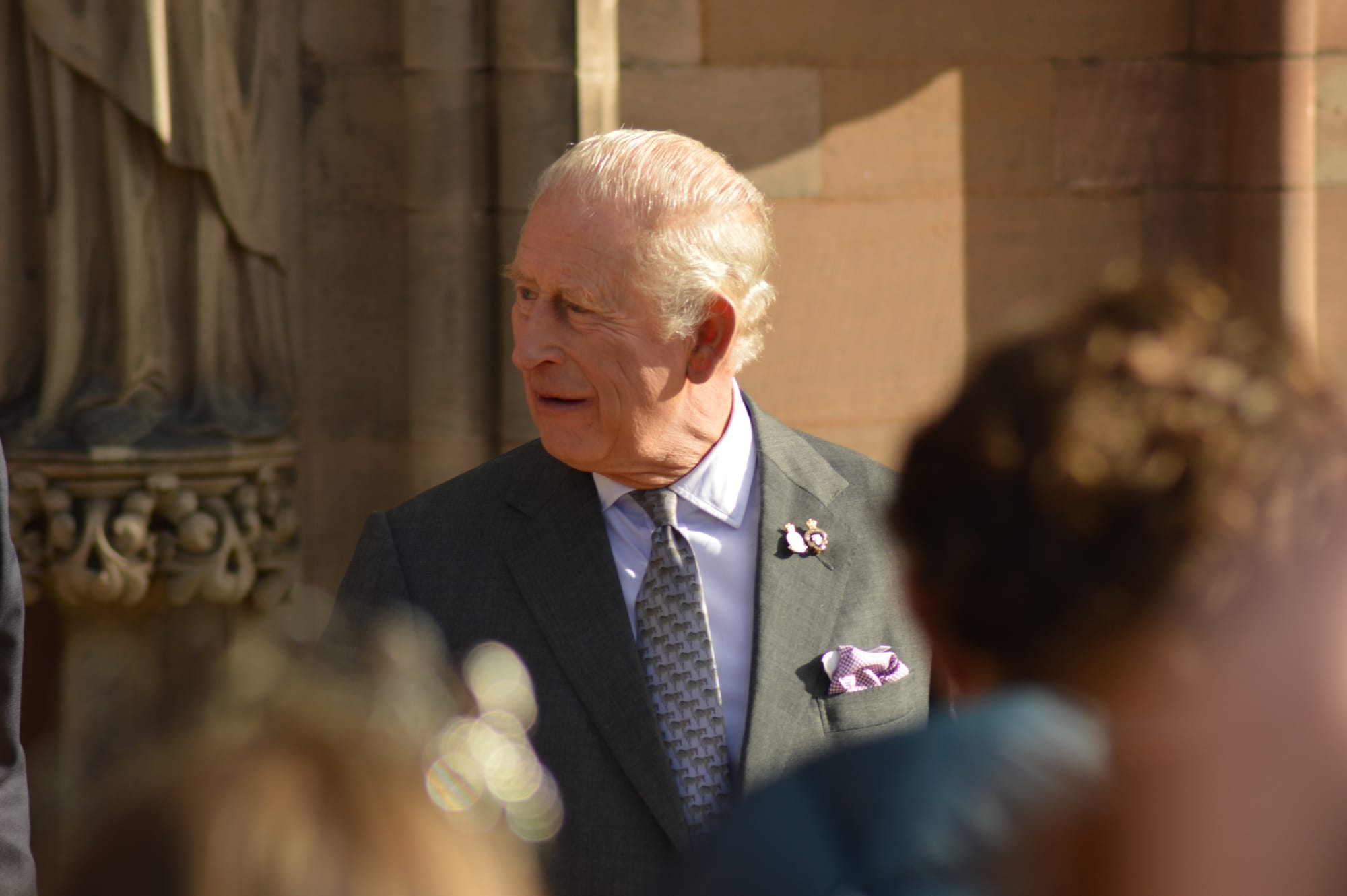 King Charles III in Lichfield. Picture: Johnny Charlesworth
