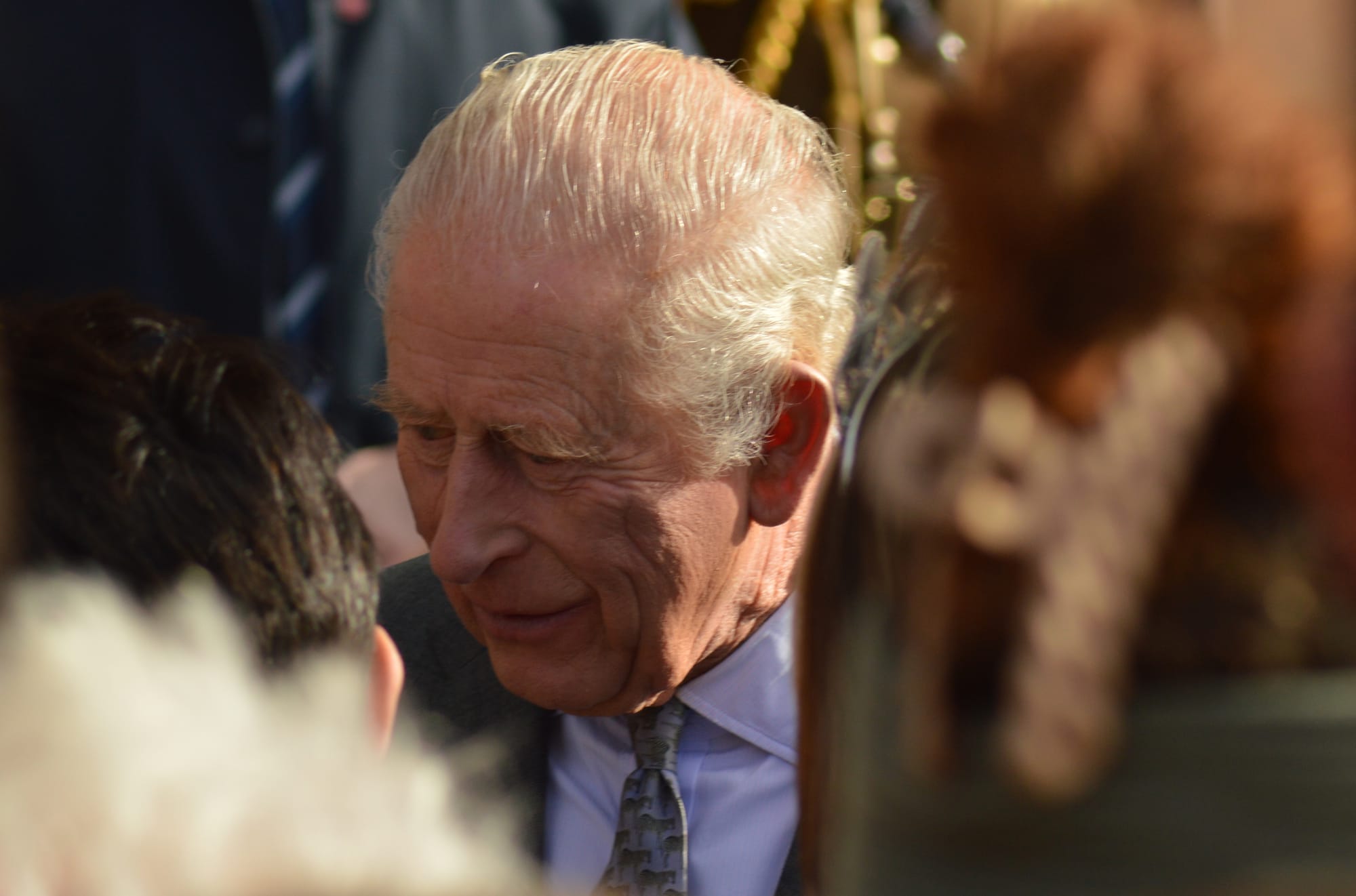 King Charles III in Lichfield. Picture: Johnny Charlesworth