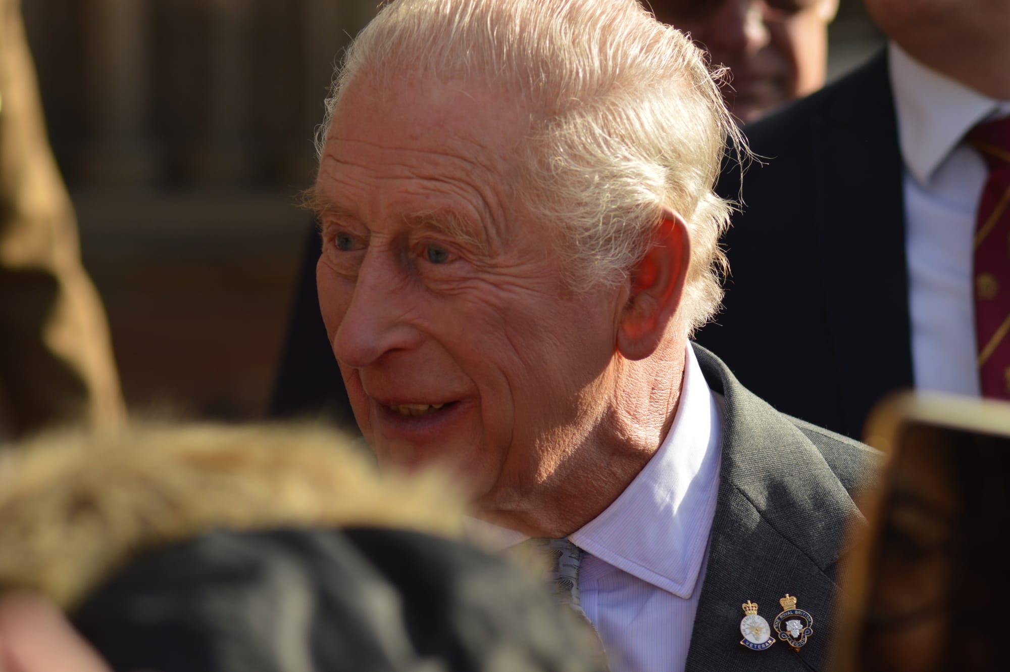 King Charles III in Lichfield. Picture: Johnny Charlesworth
