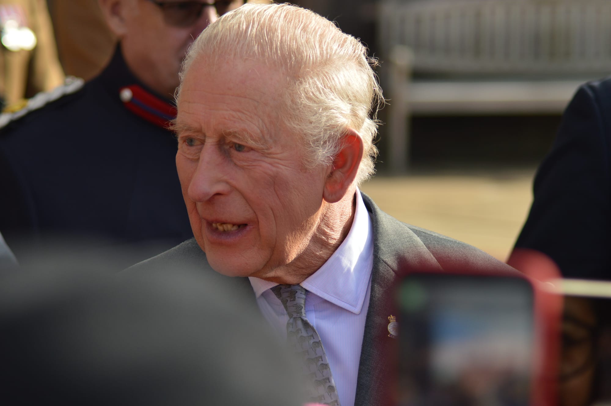 King Charles III in Lichfield. Picture: Johnny Charlesworth