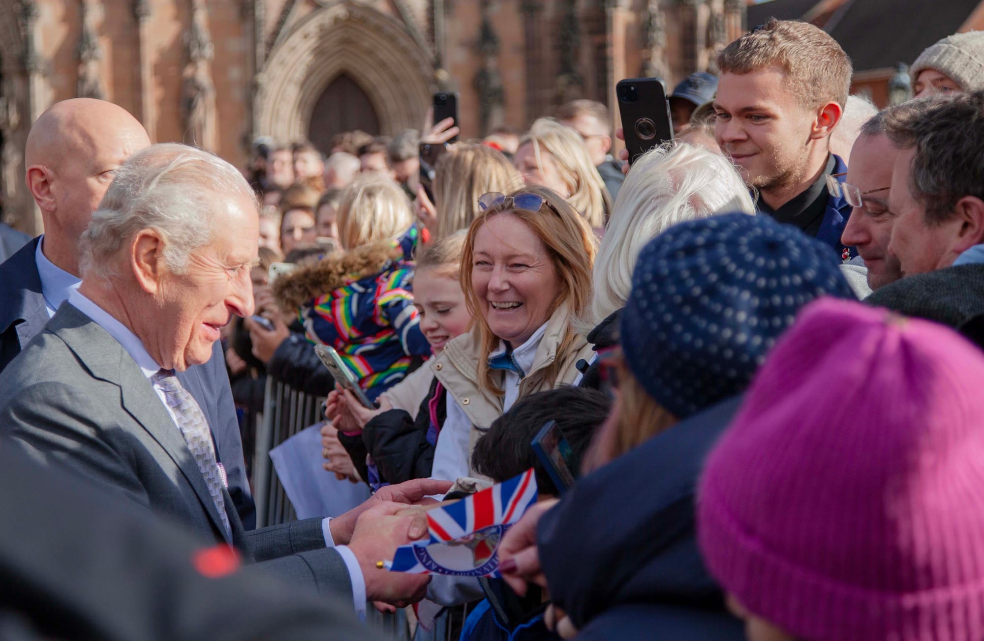 King Charles III during his visit to Lichfield. Picture: Lichfield Cathedral