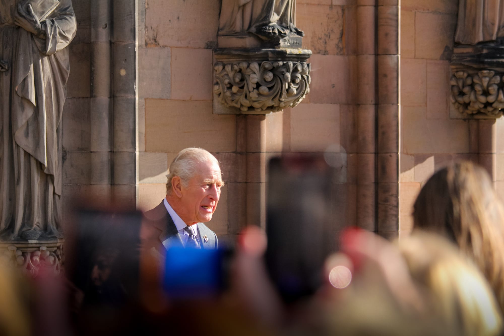 King Charles III in Lichfield. Picture: Harry Owen