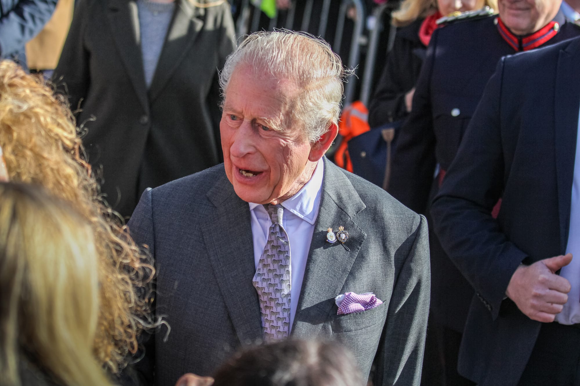 King Charles III in Lichfield. Picture: Harry Owen