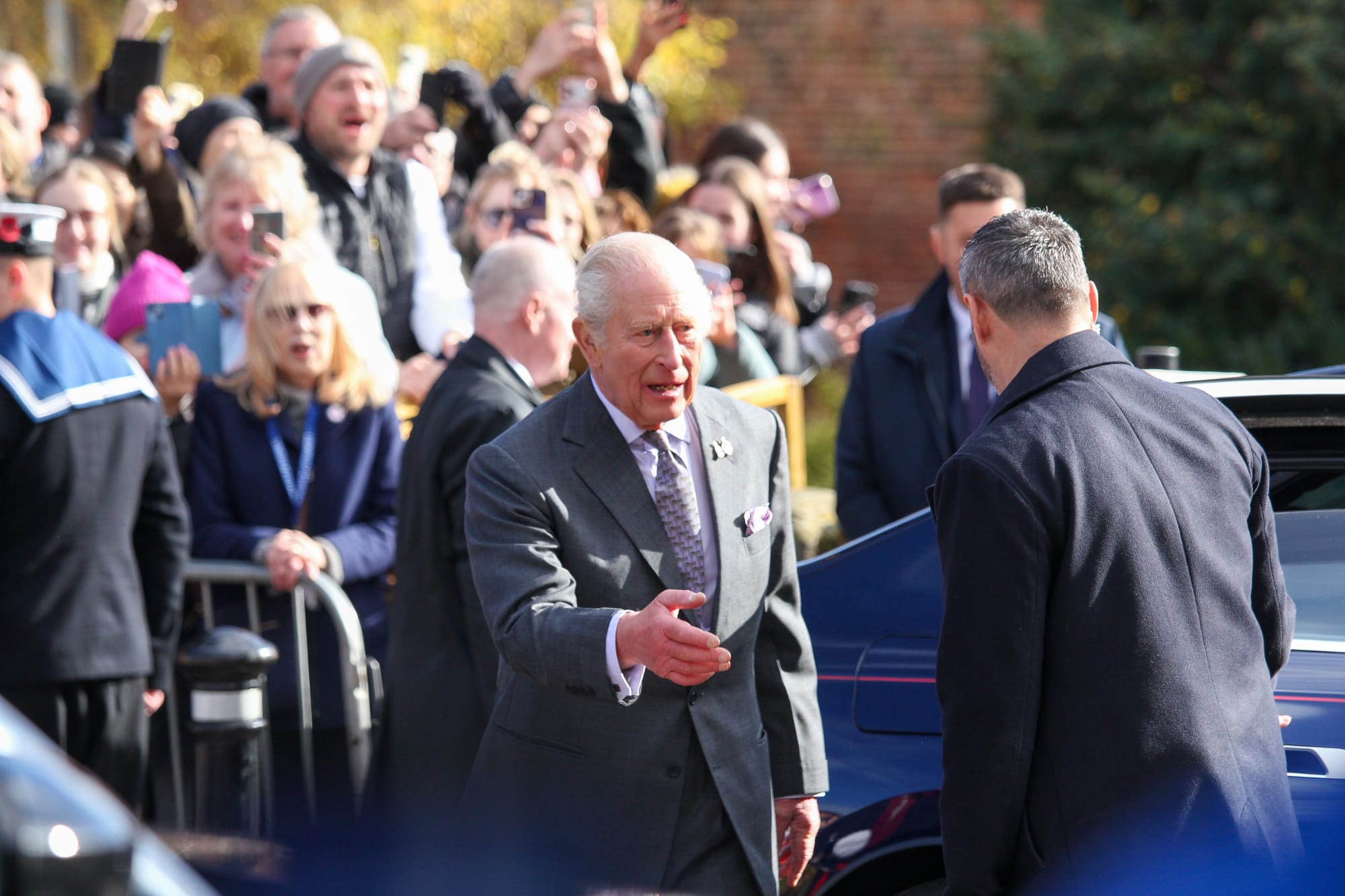 King Charles III in Lichfield. Picture: Harry Owen