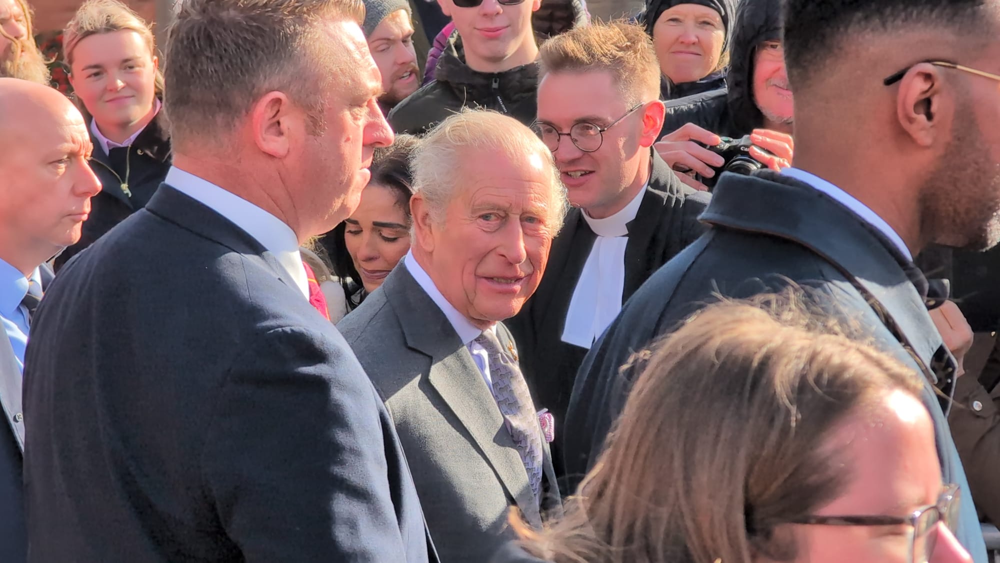 King Charles III in Lichfield. Picture: Ade Cox