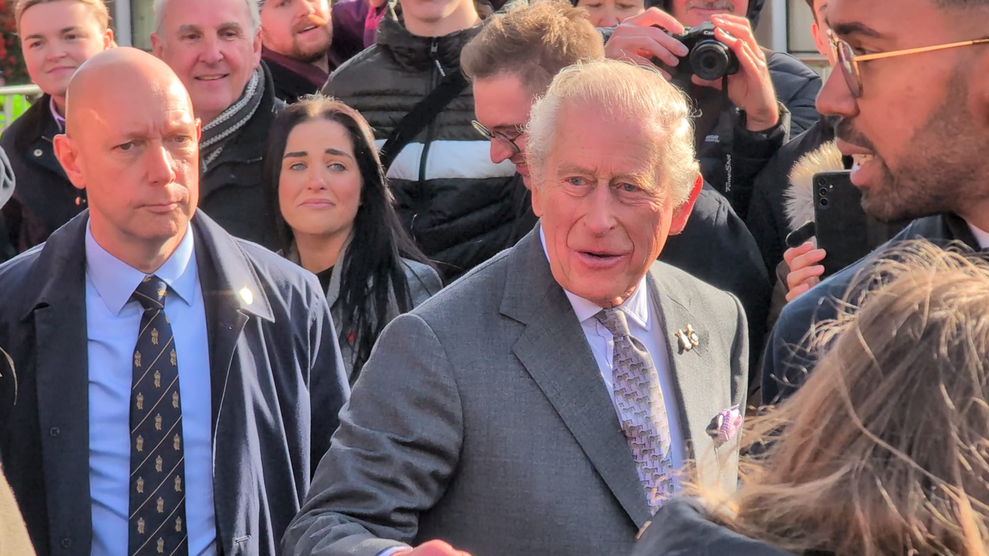 King Charles III in Lichfield. Picture: Ade Cox
