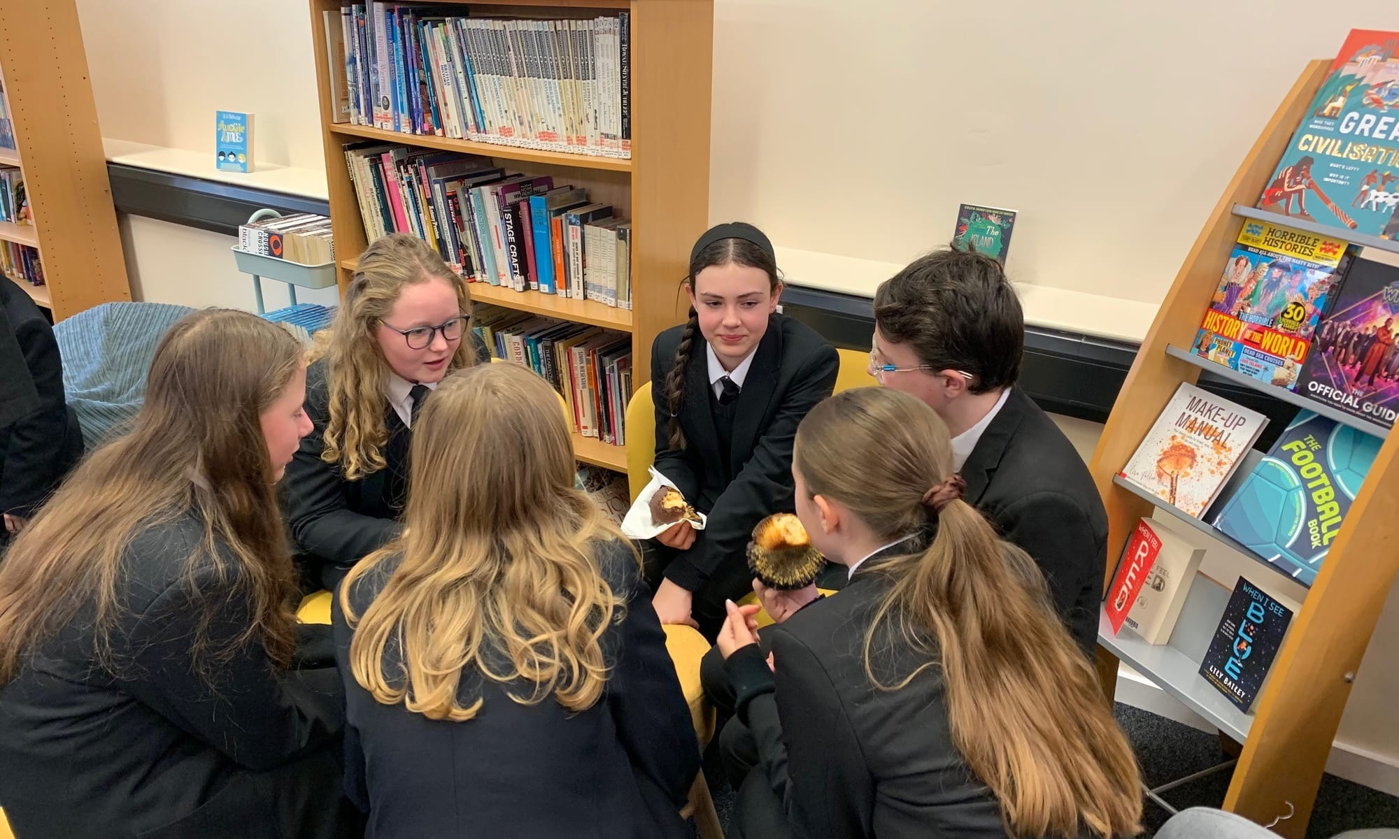 The opening of the Nether Stowe School library