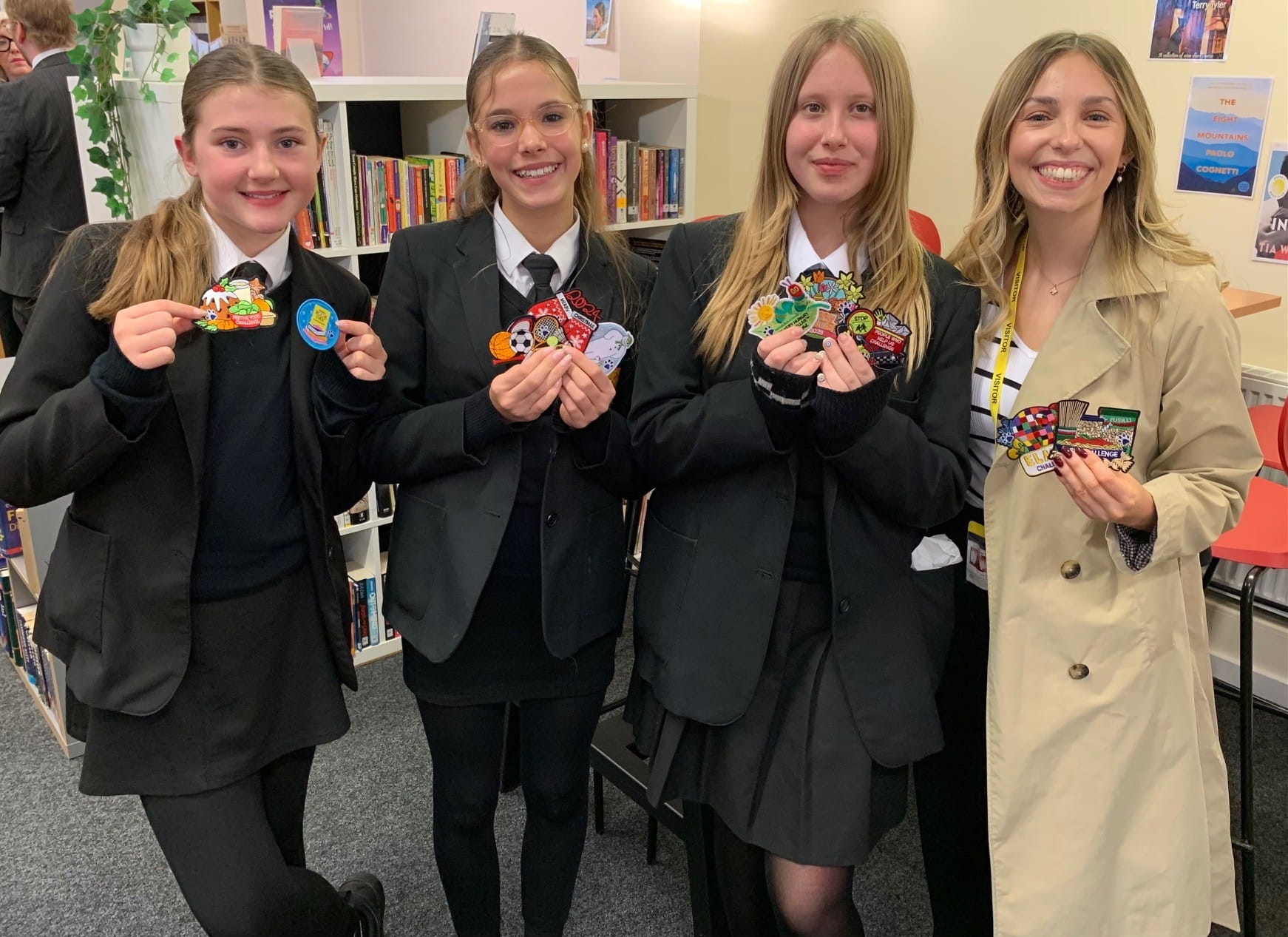 The opening of the Nether Stowe School library