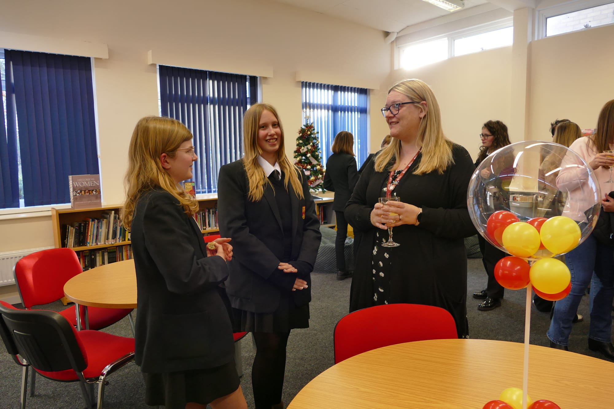 The opening of the Nether Stowe School library