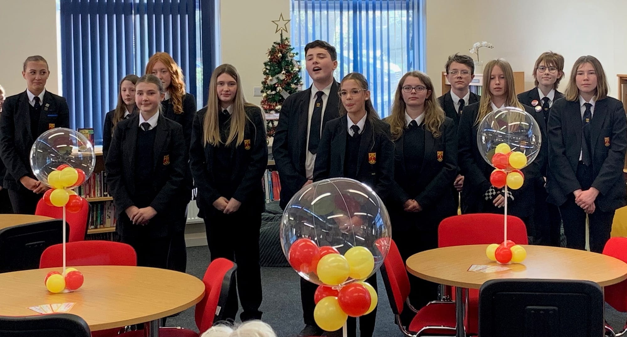 The opening of the Nether Stowe School library