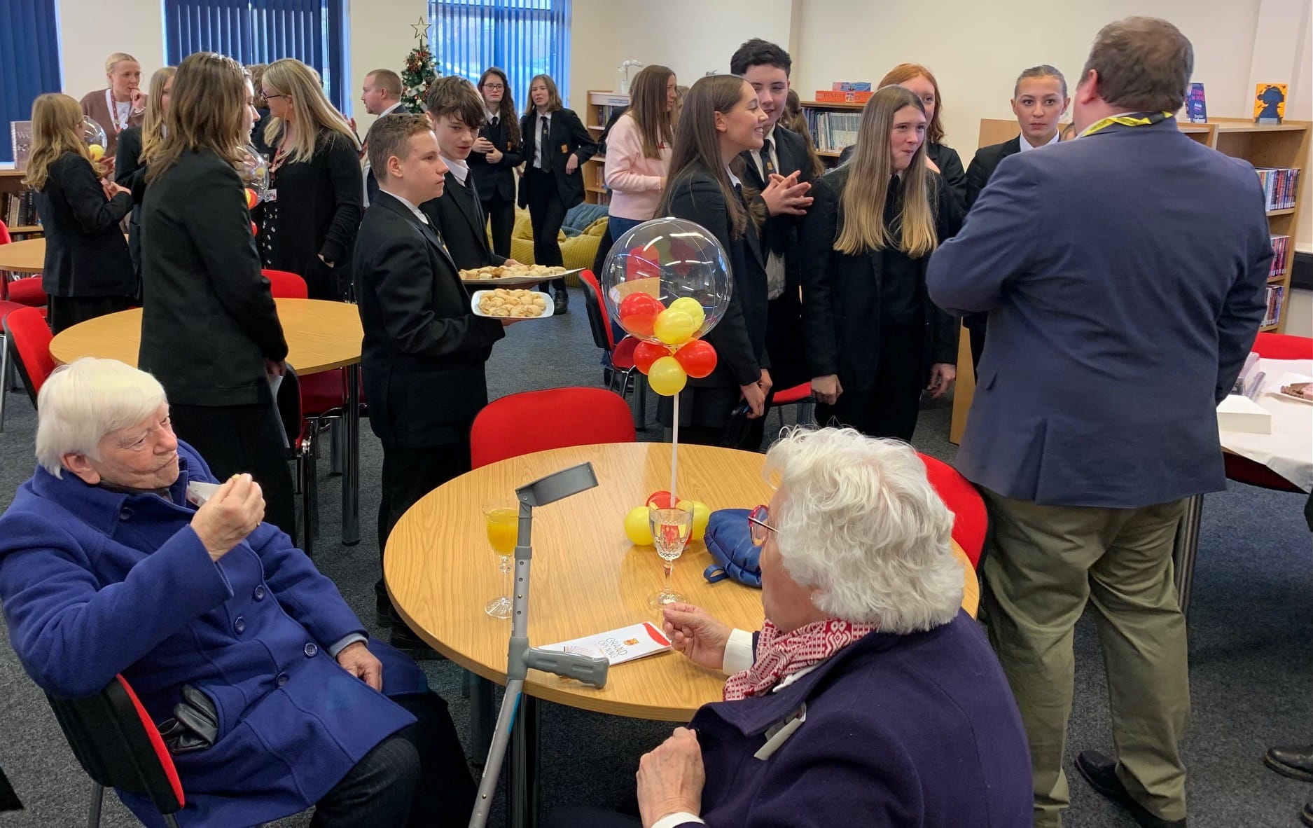 The opening of the Nether Stowe School library