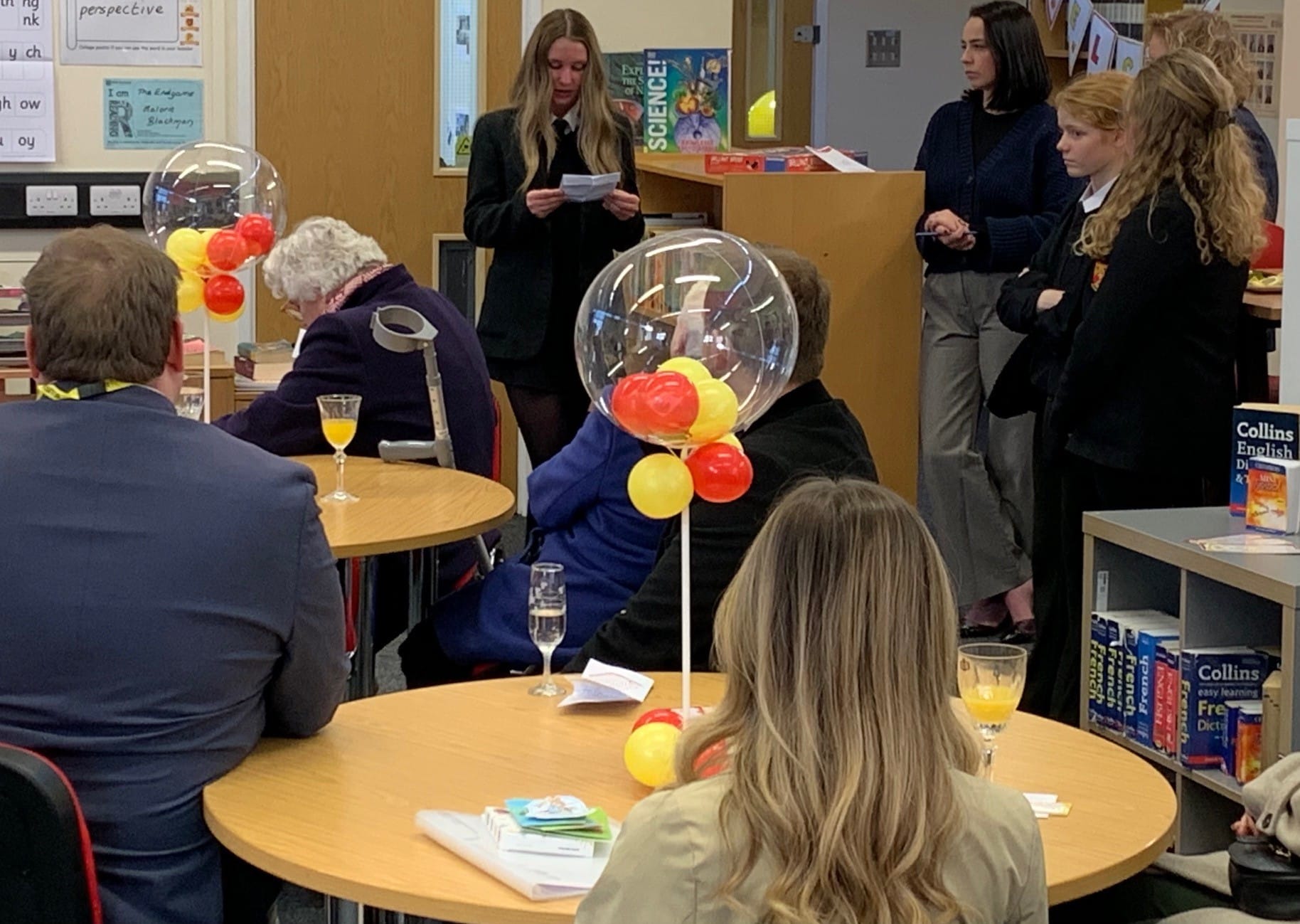 The opening of the Nether Stowe School library