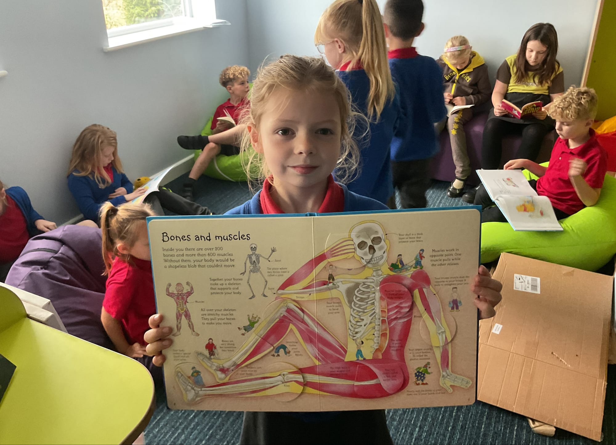 Children enjoying the new library at Ridgeway Primary Academy