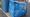 Blue recycling bag and a blue bin 